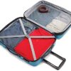 Samsonite Omni PC Hardside Expandable Luggage with Spinner Wheels, Checked-Medium 24-Inch, Caribbean Blue - Image 3